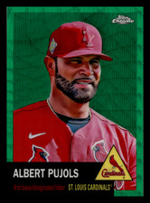 Albert Pujols 2022 Topps Chrome Platinum Green Wave Refractor /99 #12
