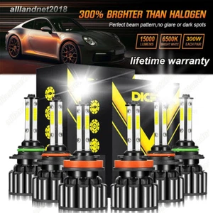 9005+9006+H11 LED Headlight Bulbs For Honda Odyssey 2005-2007 2008 2009 2010 - Picture 1 of 12