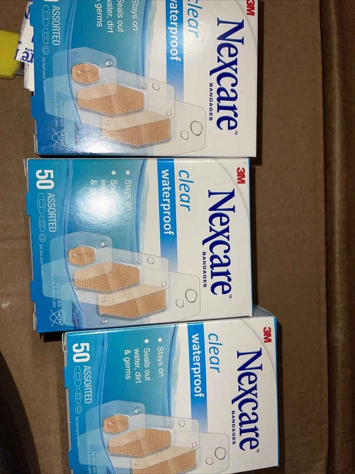 Vendajes impermeables transparentes Nexcare tamaños surtidos 50 quilates - Lote de 3 Foto 1 de 1