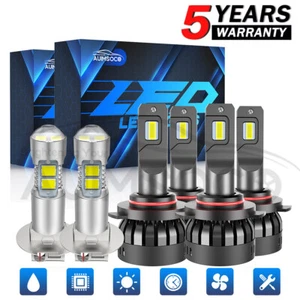 6x LED Headlight High/Low Beam+Fog Light Kit 10000K For Toyota Sienna 2004- 2005 - Picture 1 of 16