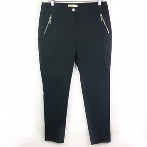 Michael Kors Damen Hose Größe 6 Schwarz Knöchel Skinny Stretch Reißverschlusstaschen - Bild 1 von 7