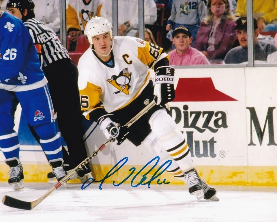 FOTO AUTÓGRAFA FIRMADA POR MARIO LEMIEUX 8X10 PINGÜINOS DE PITTSBURGH Foto 1 de 1