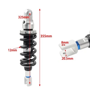 12MM Feder 325MM Stoßdämpfer hintenFür Suzuki GSF1200 BANDIT 01-06 - Bild 1 von 10