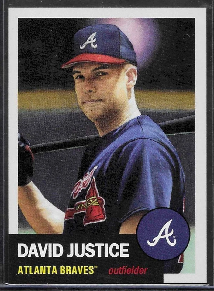 2024 Topps MLB® Living Set® # 760 David Justice Atlanta Braves 1.625 impreso Foto 1 de 1