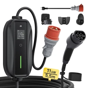 dé Mobile Wallbox/Ladestation 11kW 3-phasig|5,5m|6-16A mit Einstellbarer Lade... - Bild 1 von 7