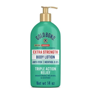 Gold Bond Medicated Extra Strength Body Lotion, 14 oz., Moisturizes, Relieves... - Picture 1 of 8