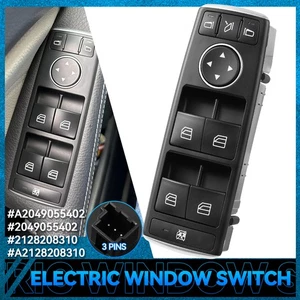 DRIVER WINDOW SWITCH 2049055402 FIT FOR MERCEDES E C GLK CLASS W204 W212 C207 - Picture 1 of 12