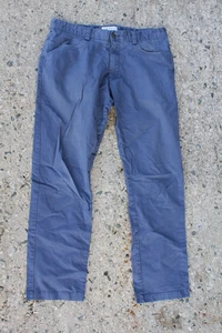 Calvin Klein Mens Slim Fit Dress Pants Pants 32x30 Navy Blue Solid Stretch NICE - Picture 1 of 12