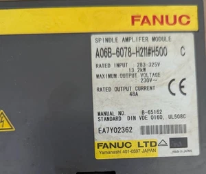 Unidad de husillo Fanuc A06B-6078-H211 #H500 C se retiró de una máquina en funcionamiento - Imagen 1 de 8