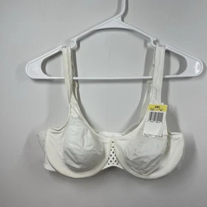 NUEVO Sujetador con aros satinado Bali 38C blanco detalle de malla grande 3842 - Imagen 1 de 13