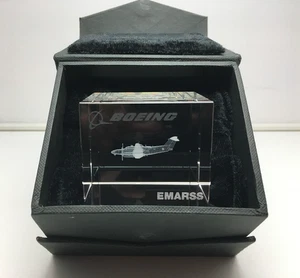 Boeing Crystal EMARSS Hawker Beechcraft King Air 350ER Aircraft Paper Weight/Box - Picture 1 of 23