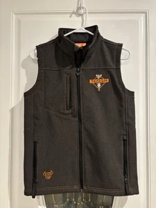 Cowboy Hardware Youth XL 14/16 Vest. Embroidered Tough -Chest And Cow Skull Back - Picture 1 of 8