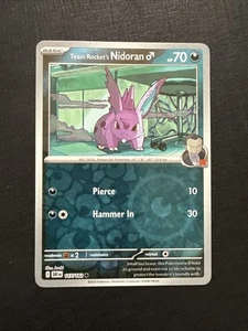 Team Rocket's Nidoran M 117/182 Sv10: Destined Rivals Reverse Holo - Picture 1 of 1