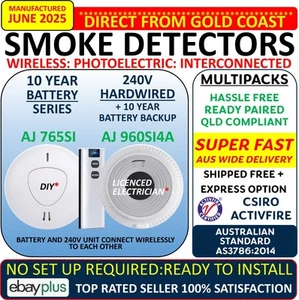 ANKA Wireless Photoelectric Interconnected Smoke Fire Alarm 10 years: Gold Coast - Picture 1 of 102