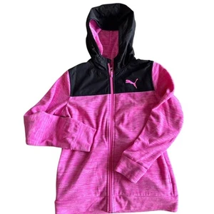 NEW Puma Fleece Jacket with Hood sz XL 14/16 - Picture 1 of 2