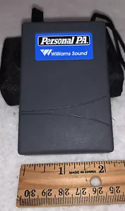 Williams Sound PPA R7-4 Personal PA FM Receiver With earbuds and belt case - Picture 1 of 5