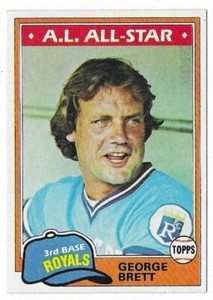 GEORGE BRETT 1981 Topps Baseball # 700 Kansas City Royals HOF NM - MT