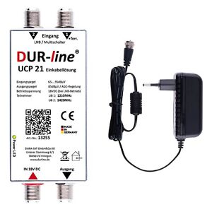 DUR-line UCP 21 Set - SAT SCR Einkabellösung 2 Receiver/TV über 1 Kabel