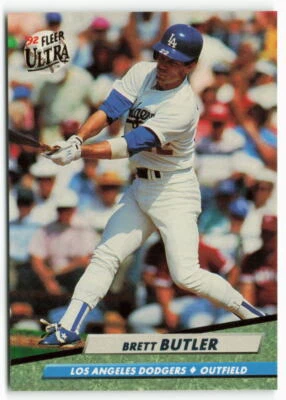 1992 Brett Butler Fleer Ultra - Los Angeles Dodgers - Image 1 of 2