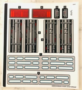 LEGO STICKER SHEET for 75291 Death Star Final Duel, New & Genuine - Picture 1 of 1