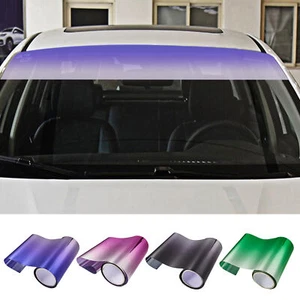 Car Window Sun Visor Strip Tint Film Front Windshield UV Shade DIY Decal Banner - Picture 1 of 20