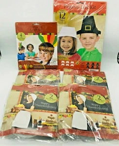 Pilgrim Craft Kits Headress Bonnet Apron Hats Play Theatre Dress Up - Picture 1 of 5