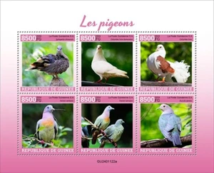 2025 02 - GUINEA - PIGEONS  II      6V  complet set    MNH ** - Picture 1 of 1