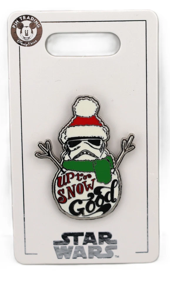 Disney Star Wars Navidad Vacaciones Muñeco de Nieve Stormtrooper Hasta la Nieve Buen Prendedor Nuevo Foto 1 de 1