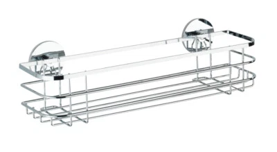 WENKO Edelstahl Maxi Ablage Bad Regal Korb ohne bohren Aufbewahrung WC Dusche - Bild 1 von 4