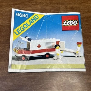 VTG Legoland Lego 6680 Instruction Manual Booklet Guide 1981 Ambulance City - Picture 1 of 3