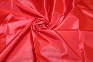 Tela de coser revestimiento de camisa de poliéster sedoso 45"x2/3 yardas rojo brillante - Imagen 1 de 4
