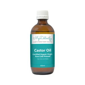 MyDetoxify Certified Organic Virgin Pure Cold-Pressed Castor Oil 200ml - Picture 1 of 1