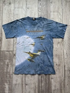 Vintage Star Wars Naboo Fighter Squadron Movie Promo Tye Dye AOP Tee Size XL - Picture 1 of 6
