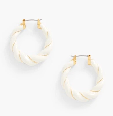 Pendientes Pulsera Talbots 2 PIEZAS Esmalte Retorcido Blanco ¡Date prisa! 1 vendedor disponible de Estados Unidos Foto 1 de 4