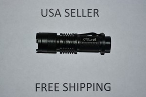 FLASHLIGHT CREE LED Q5 TACTICAL MINI ULTRA FIRE 3 MODE POCKET CLIP 900 LUMENS