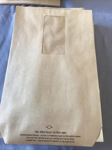 100 Stück Briefumschläge Versandtaschen Umschlag Haftklebend braun mit Fenster - Bild 1 von 4