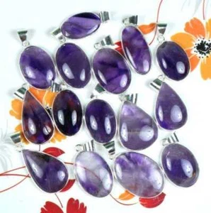 Amethyst Mix Gemstone 925 Sterling Silver Designer Wholesale Pendant - Picture 1 of 2