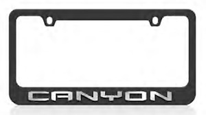 Chrome GMC Canyon Black DC Logo Premium Stainless Steel License Plate Frame