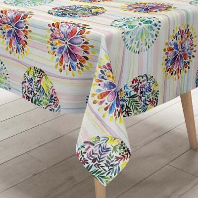 Wachstuch Tischdecke 01756-01 Mandala Chakra Flower Power eckig rund oval - Bild 1 von 4