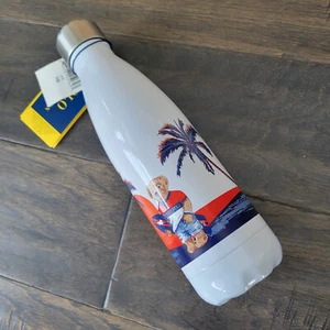 Polo Ralph Lauren Beach Polo Bear Coffee Tumbler Travel Mug White New - Picture 1 of 10