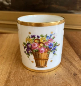 MAISON DELVAUX Rue Royale PARIS tazza DEMITASSE dipinta a mano antica - Foto 1 di 9