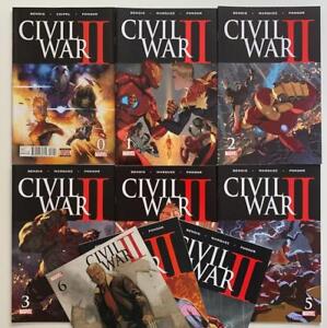Civil War II #0, 1, 2, 3, 4, 5, 6, 7, 8 complete series (Marvel 2016) FNVF to NM