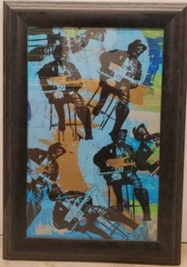 Bo Diddley painting Mixed Media By Bobby Hill African American New York Artist - Picture 1 of 12