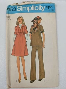Simplicity 7153 Misses Maternity Dress Or Top, Pants And Head Scarf Size 6 8 - Picture 1 of 2