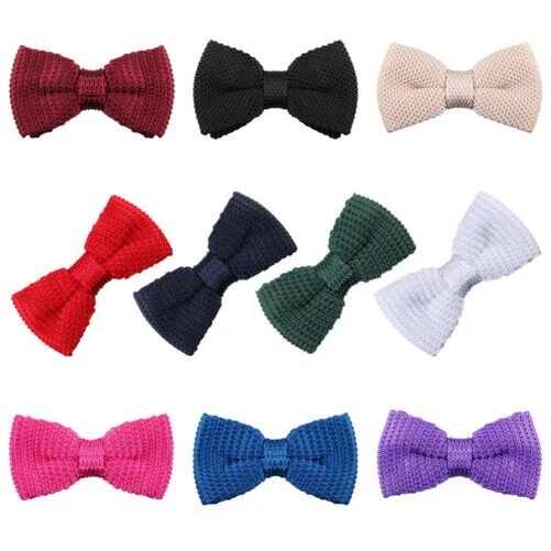 Snykk High-Quality Bow Tie Solid Coarse Mesh with Clip Closure - Image 1 of 1