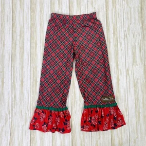 Matilda Jane Girls Size 6 Long Winters Nap Red Plaid Pajama Bottoms Christmas - Picture 1 of 5