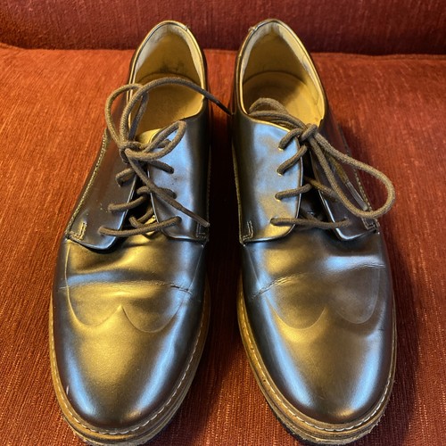 Clarks lacci in pelle metallica Oxford bronzo piatto pelle naturale 7 5