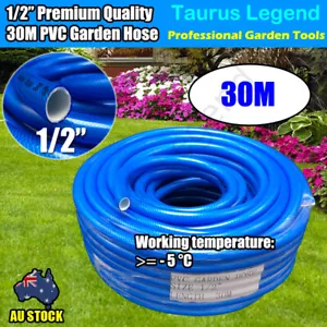 30M 12mm 1/2" Premium Quality PVC Garden Water Hose -5°C Anti Freezing Non Kink - Picture 1 of 4
