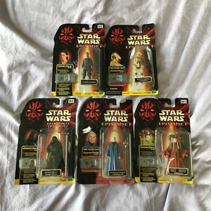 Hasbro Star Wars Episode 1 comm chip figure bundle new & sealed - B1 - Picture 1 of 7