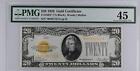 1928 $20 Small Size Gold Certificate Star Replacement Note 2402* PMG 45